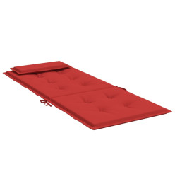 Coussins de chaise à dossier haut lot de 4 rouge tissu oxford