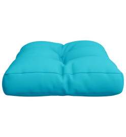 Coussin de palette turquoise 60x40x12 cm tissu