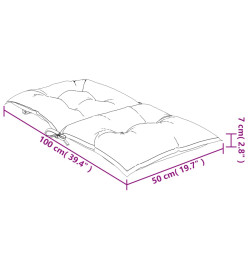 Coussins de chaise à dossier bas lot de 2 modèle de feuille