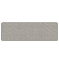 Tapis de couloir aspect sisal taupe 50x150 cm