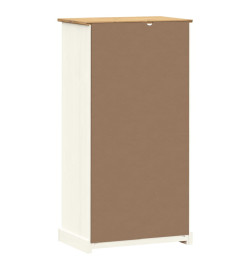 Bibliothèque VIGO blanc 60x35x114,5 cm bois massif de pin