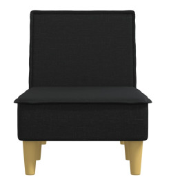 Chaise longue noir tissu