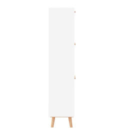 Armoire à chaussures blanc 52x25x120 cm bois d'ingénierie