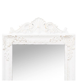 Miroir sur pied Blanc 50x200 cm