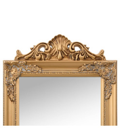 Miroir sur pied Doré 40x160 cm