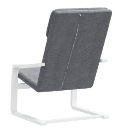 Chaise de relaxation Gris foncé Tissu