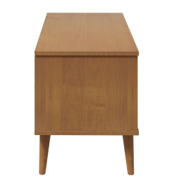 Meuble TV MOLDE Marron 106x40x49 cm Bois de pin massif