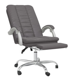 Fauteuil inclinable de bureau Gris Similicuir