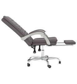 Fauteuil inclinable de bureau Gris Similicuir