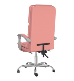 Fauteuil de massage inclinable de bureau Rose Similicuir