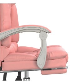 Fauteuil de massage inclinable de bureau Rose Similicuir