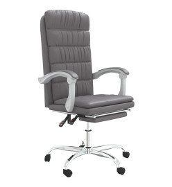 Fauteuil inclinable de bureau Gris Similicuir