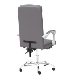 Fauteuil inclinable de bureau Gris Similicuir