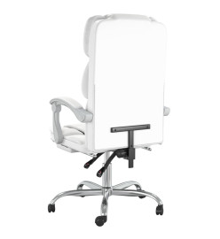 Fauteuil inclinable de bureau Blanc Similicuir