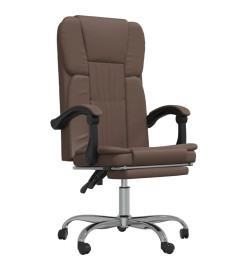 Fauteuil inclinable de bureau Marron Similicuir