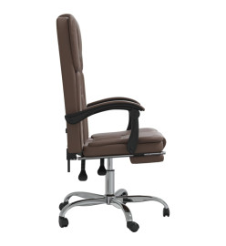 Fauteuil inclinable de bureau Marron Similicuir