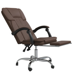 Fauteuil inclinable de bureau Marron Similicuir