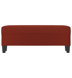 Banc Rouge bordeaux 100x35x41 cm Similicuir