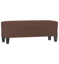 Banc Marron 100x35x41 cm Similicuir