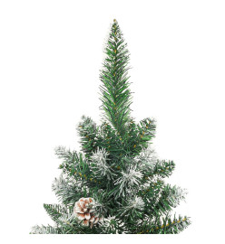 Sapin de Noël artificiel mince avec support 120 cm PVC