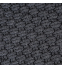 Tapis rectangulaire Anthracite 180x250 cm Coton