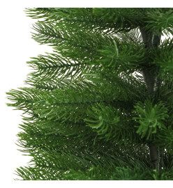 Sapin de Noël artificiel mince avec support 240 cm PE