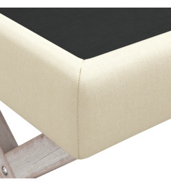 Tabouret de rangement Beige 110x45x49 cm Lin