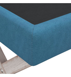 Tabouret de rangement Bleu 45x45x49 cm Velours