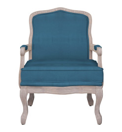 Fauteuil bleu 64x64x90 cm velours