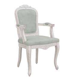 Chaises à manger 2 pcs gris clair 62x59,5x100,5 cm velours