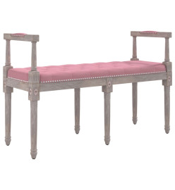 Banc Rose 110x40x70 cm Velours