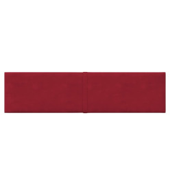 Panneaux muraux 12 pcs Rouge bordeaux 60x15 cm Velours 1,08 m²