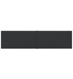 Panneaux muraux 12 pcs Noir 60x15 cm Tissu 1,08 m²