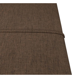 Panneaux muraux 12 pcs Marron 30x30 cm Tissu 1,08 m²