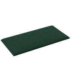 Panneaux muraux 12 pcs Vert foncé 30x15 cm Tissu 0,54 m²