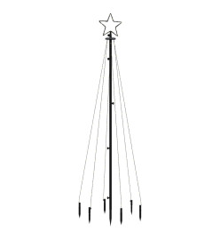 Sapin de Noël avec piquet Bleu 108 LED 180 cm