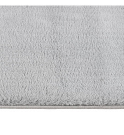 Tapis shaggy doux lavable 200x290 cm Antidérapant Gris