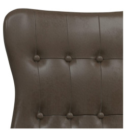 Chaise de relaxation Marron brillant Similicuir