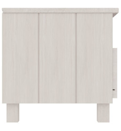 Meuble TV HAMAR Blanc 106x40x40 cm Bois massif de pin