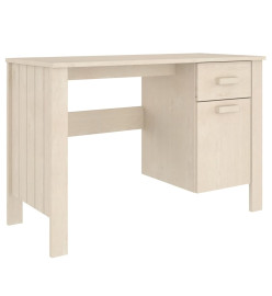 Bureau HAMAR Marron miel 113x50x75 cm Bois massif de pin