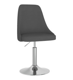 Tabouret de bar Gris foncé Tissu