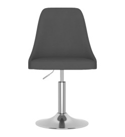 Tabouret de bar Gris foncé Tissu