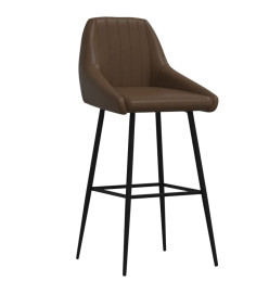 Tabouret de bar Marron foncé Similicuir