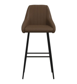 Tabouret de bar Marron foncé Similicuir