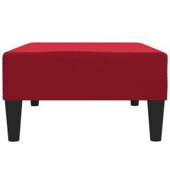 Repose-pied Rouge bordeaux 78x56x32 cm Velours