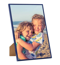 Collage de cadres photo 5 pcs de mur table Bleu 70x90 cm MDF