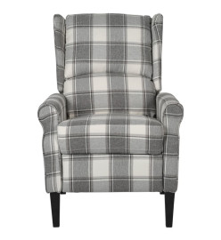 Fauteuil inclinable Gris blanc Tissu