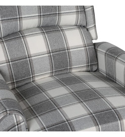 Fauteuil inclinable Gris blanc Tissu