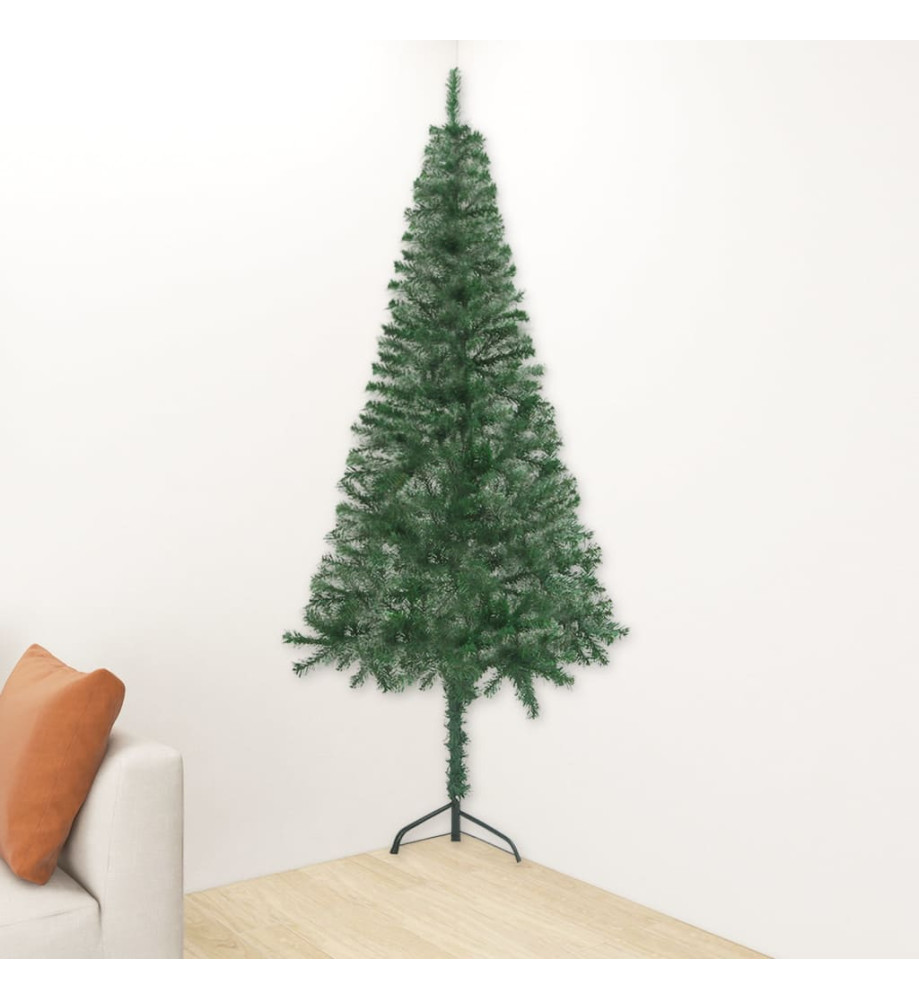 Sapin de Noël artificiel d'angle Vert 240 cm PVC