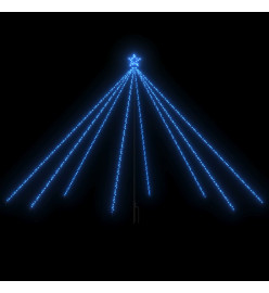 Lumières d'arbre de Noël Intérieur/Extérieur 576 LED bleu 3,6 m